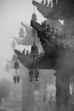 Temple in the fog, C